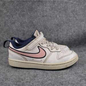 Nike Shoes Kids 2.5 Sneakers Court Borough Low Active Casual Girls White Pink